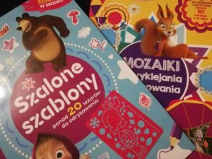 Recenzja: "Szalone szablony" oraz "Mozaiki do wyklejania i kolorowania"