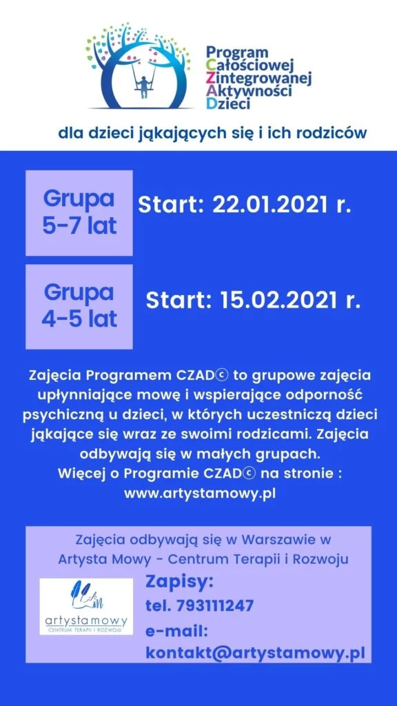 Zapraszamy do udziału w kolejnych grupach terapeutycznych dla dzieci jąkających się i ich rodziców Zapraszamy do udziału w kolejnych grupach terapeutycznych dla dzieci jąkających się i ich rodziców