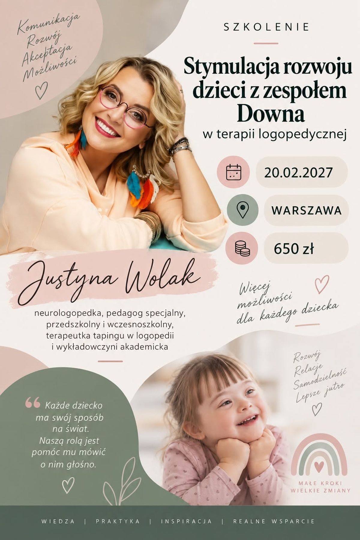 Szkolenie: Stymulacja rozwoju dzieci z zespołem Downa w terapii logopedycznej